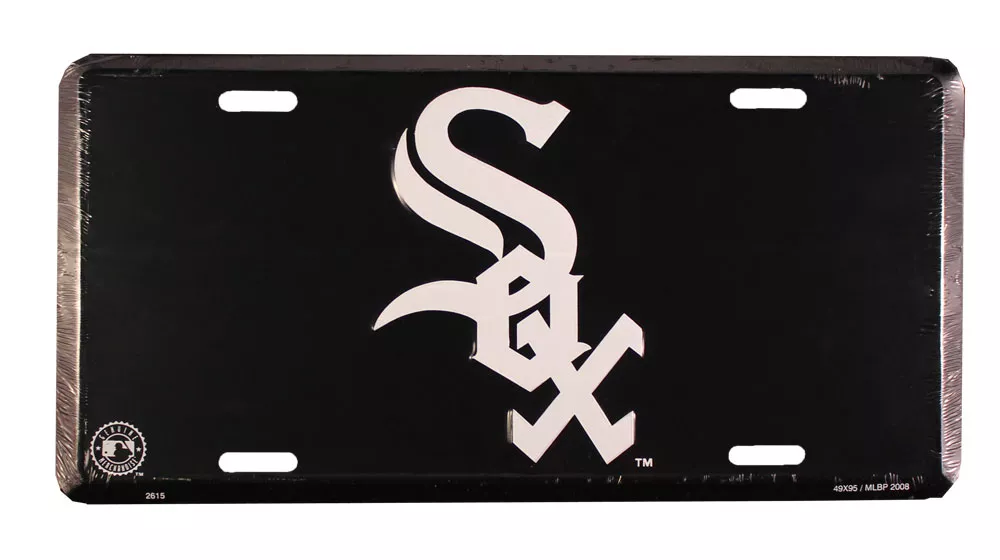 Chicago White Sox MLB License Plate (Black)