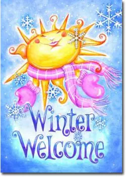 Winter Welcome Toland Art Banner 