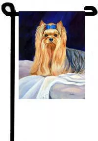 Yorkshire Terrier (Bed Bug) - 11"x15" 2-Sided Garden Banner