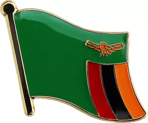 Zambia Flag Lapel Pin