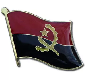 Angola Flag Lapel Pin