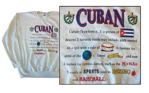 Cuba National Definition Sweatshirt - S, Gray, Ash