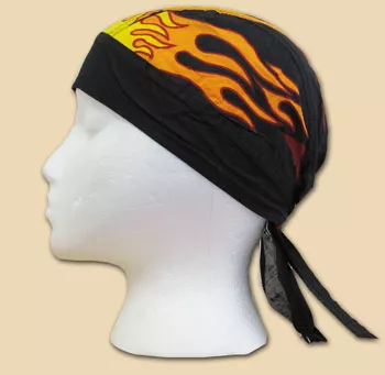 Flames EZDanna Headwrap - One Size Fits All, Black
