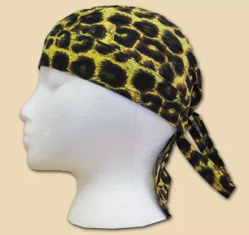 Leopard Print EZDanna Headwrap - One Size Fits All, Yellow
