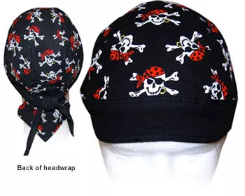 One Eyed Jack Headwrap - Black