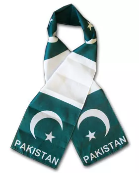 Pakistan Flag Scarf - 8" X 60"