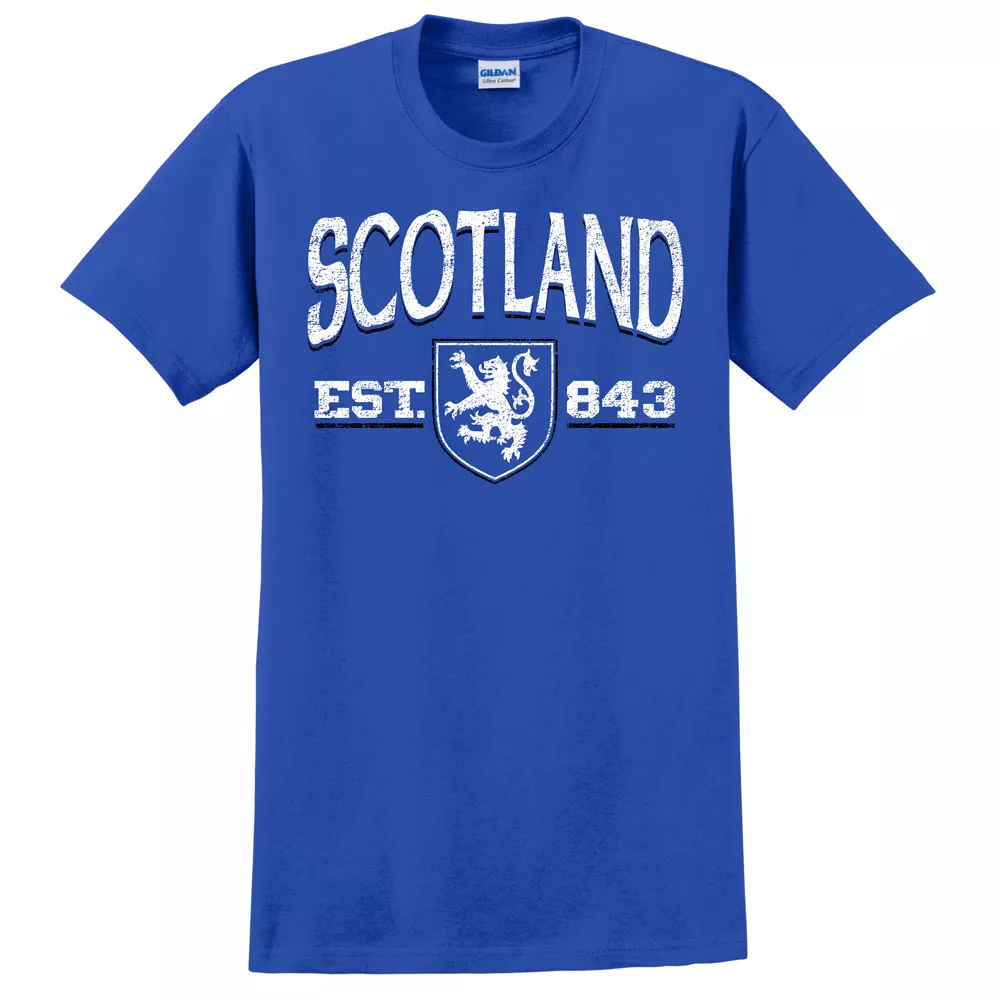 Scotland Established T-Shirt  - S, Blue