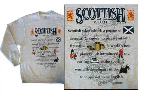 Scotland National Definition Sweatshirt - S, Gray, Ash