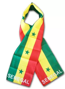 Senegal Flag Scarf - 8" X 60"