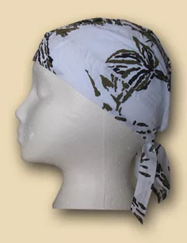 Snow Tiger Headwrap - White