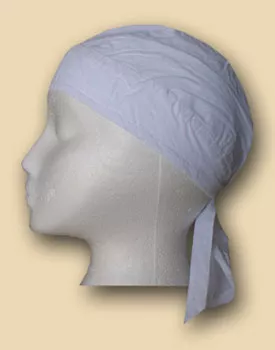 Solid White Headwrap - White