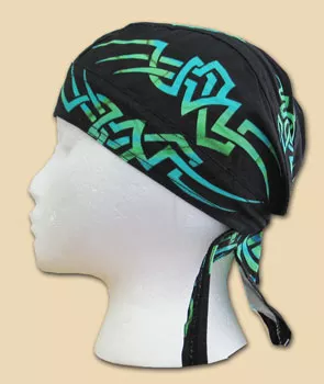 Tribal Greens EZDanna Headwrap - One Size Fits All, Black