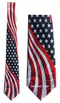 USA Necktie (Wavy)