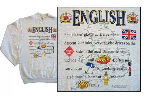 United Kingdom National Definition Sweatshirt - S, Gray, Ash