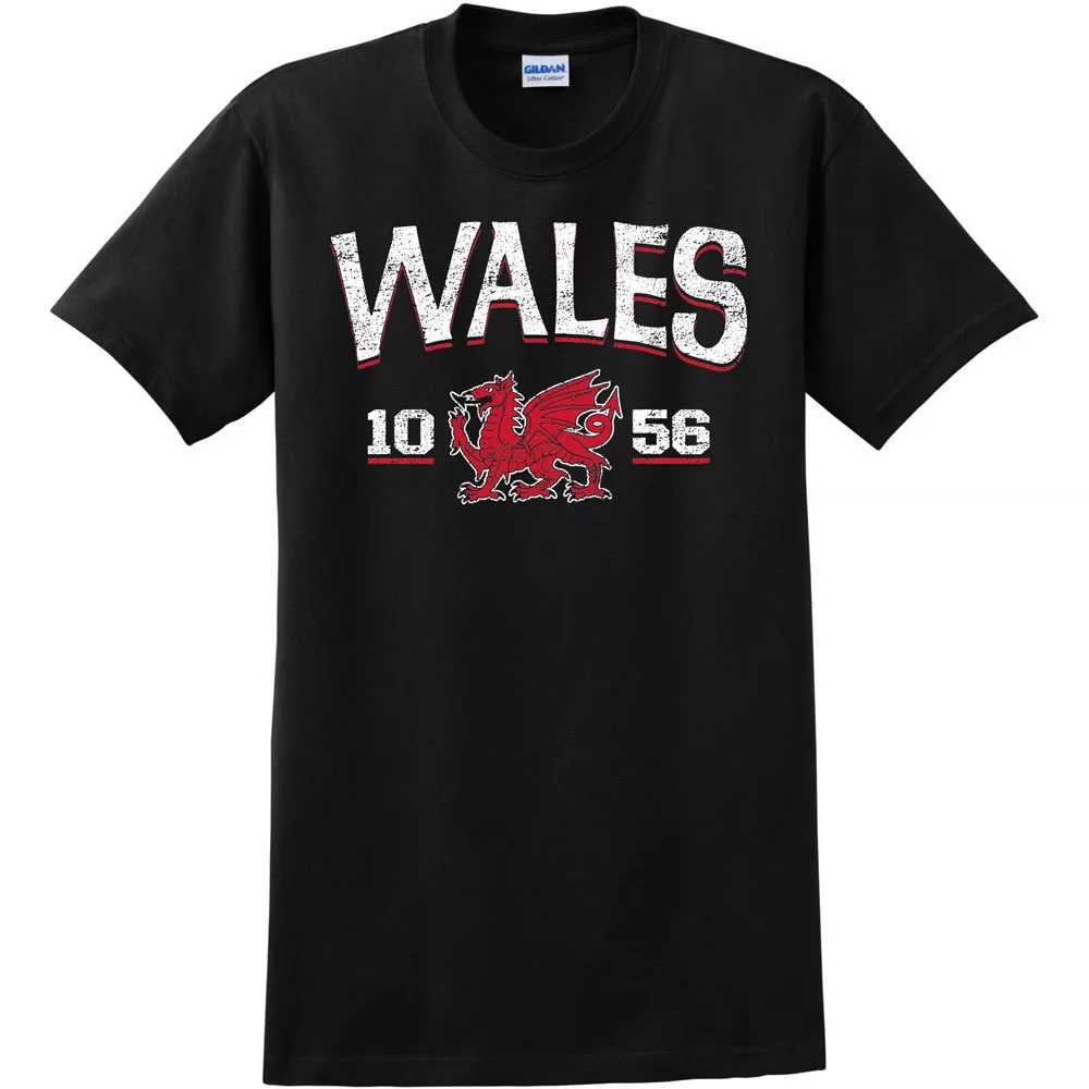 Wales Established T-Shirt  - S, Black