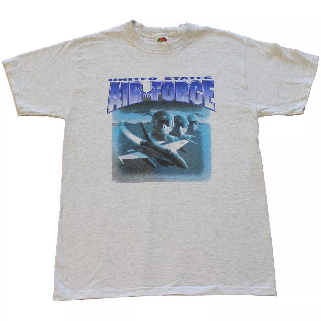 Air Force Cotton T-Shirt - M, Gray, Ash