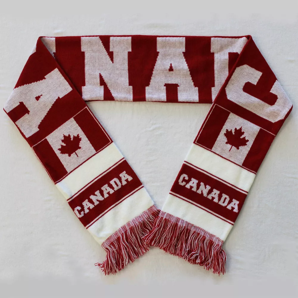 Canada Knit Scarf - 6.5" X 70"