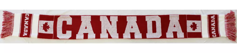 Canada Knit Scarf - 6.5" X 70"