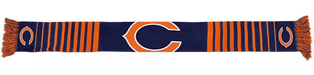 Chicago Bears NFL Big Logo Scarf - 6.5" X 70"
