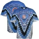 Chicago Cubs Tie-Dye T-Shirt - M, Blue