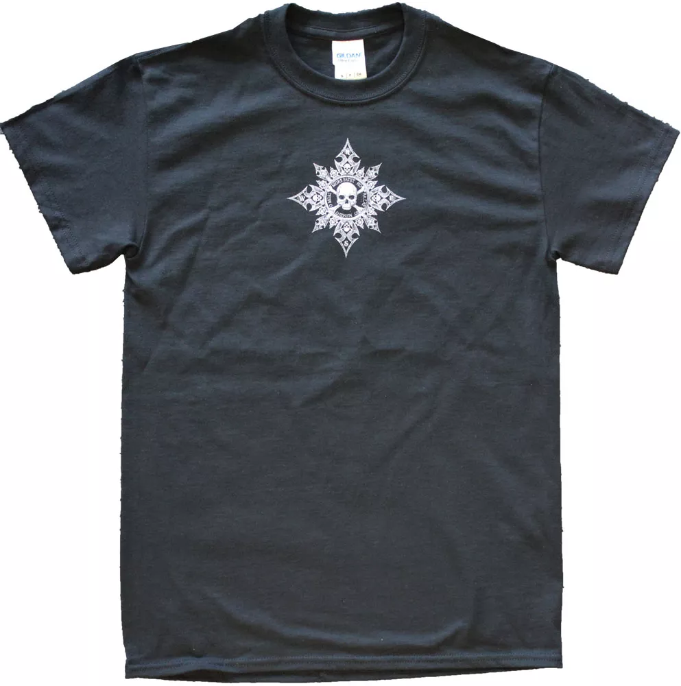 Pirate Compass Cotton T-Shirt - S, Black