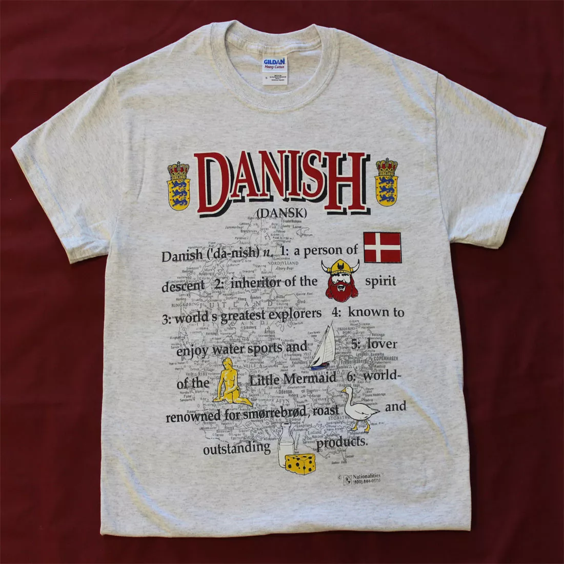 Denmark Definition T-Shirt - S, Gray, Ash