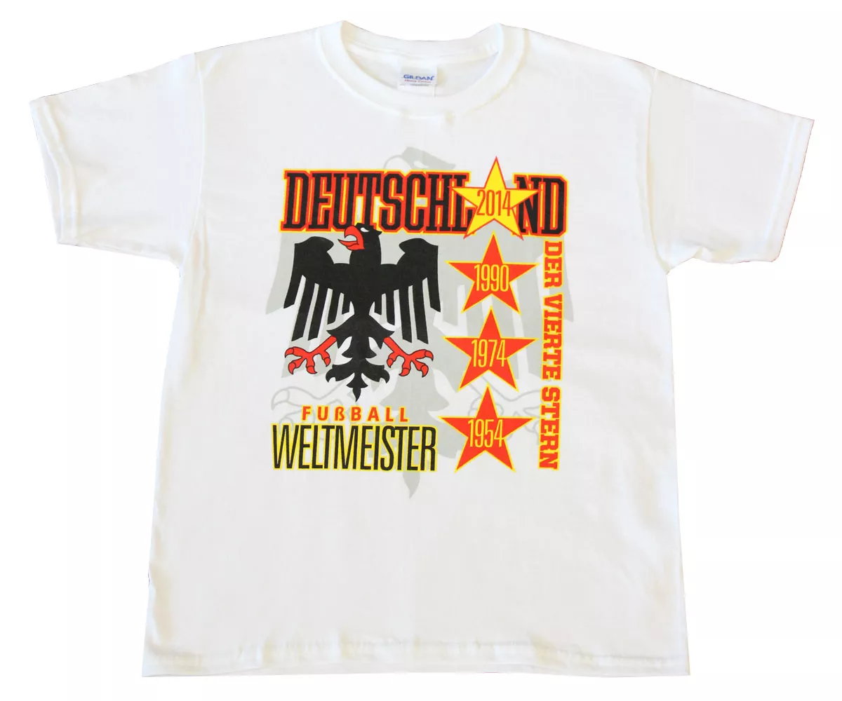 Germany Soccer World Champion T-Shirt - S, White