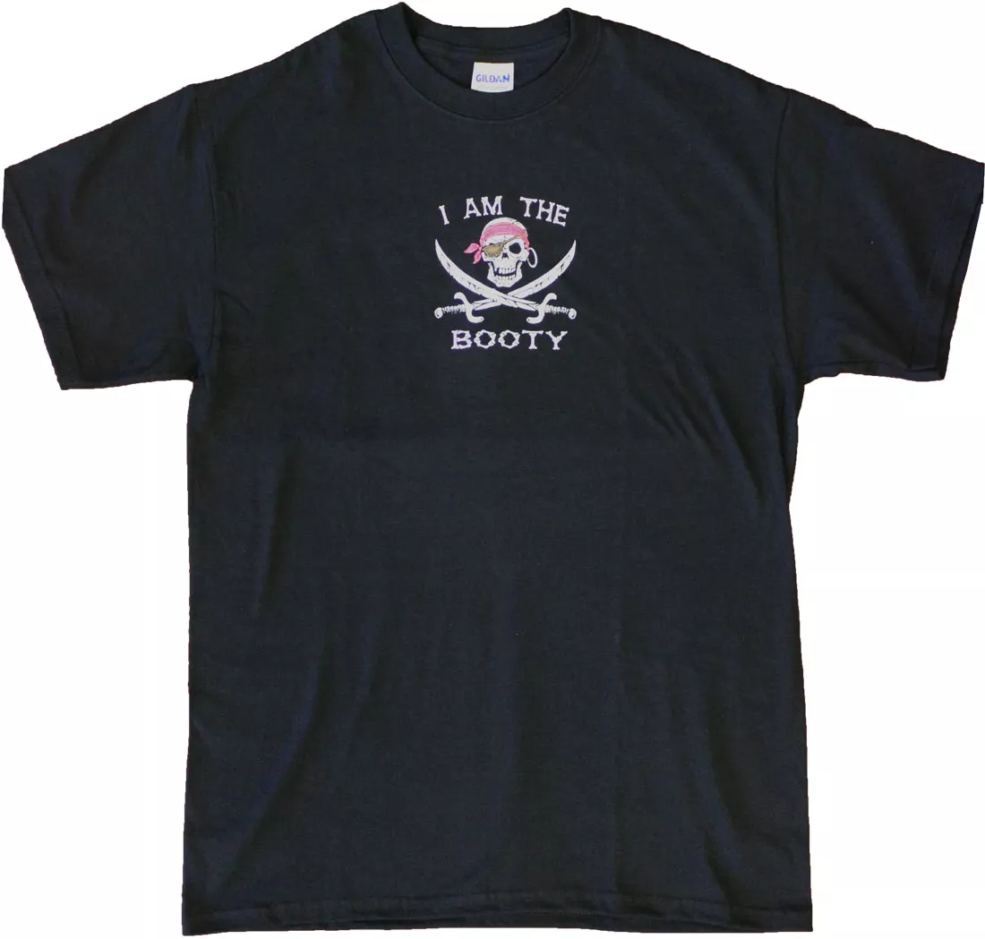 I Am the Booty Cotton T-Shirt - S, Black