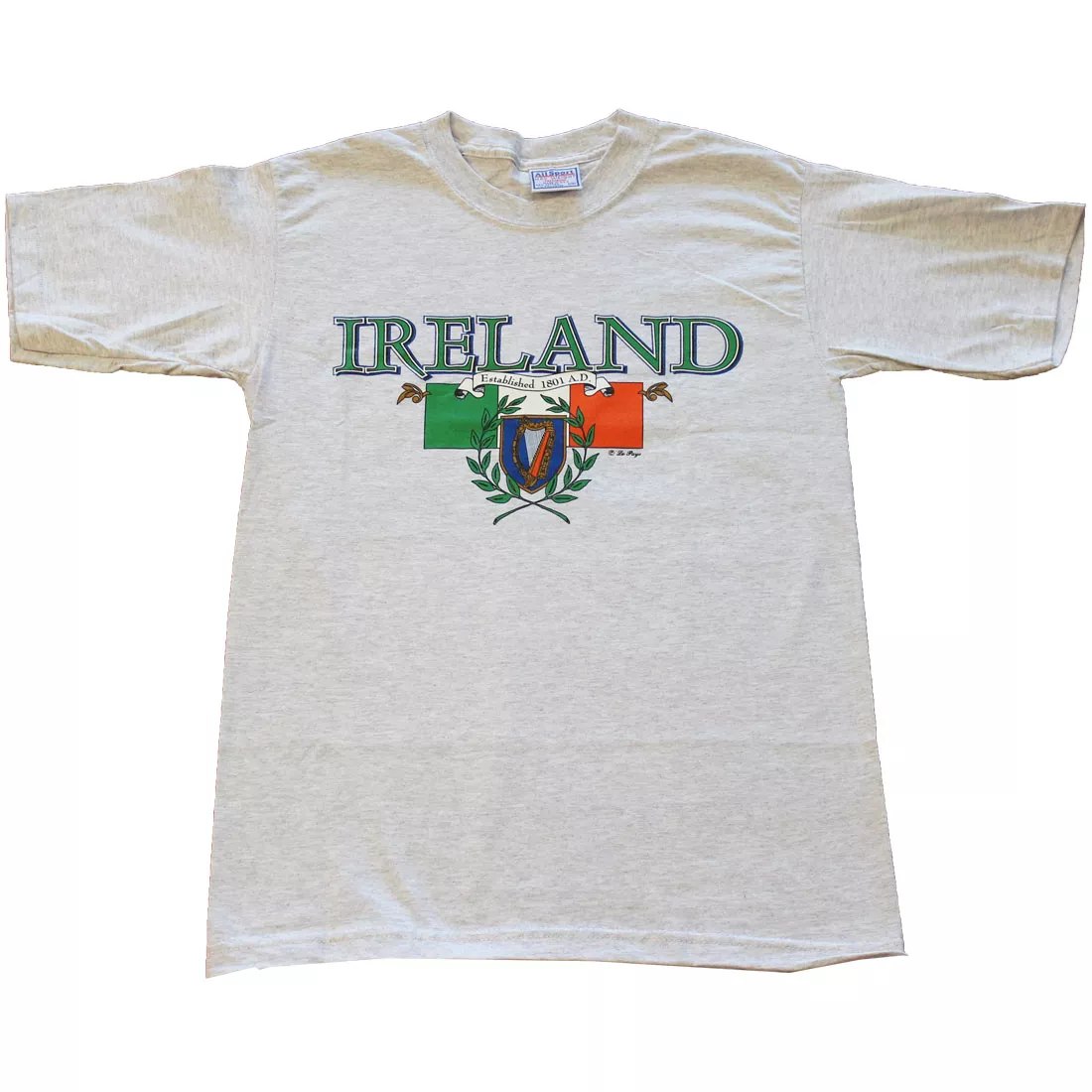Ireland Legacy T-Shirt - S, Gray, Ash