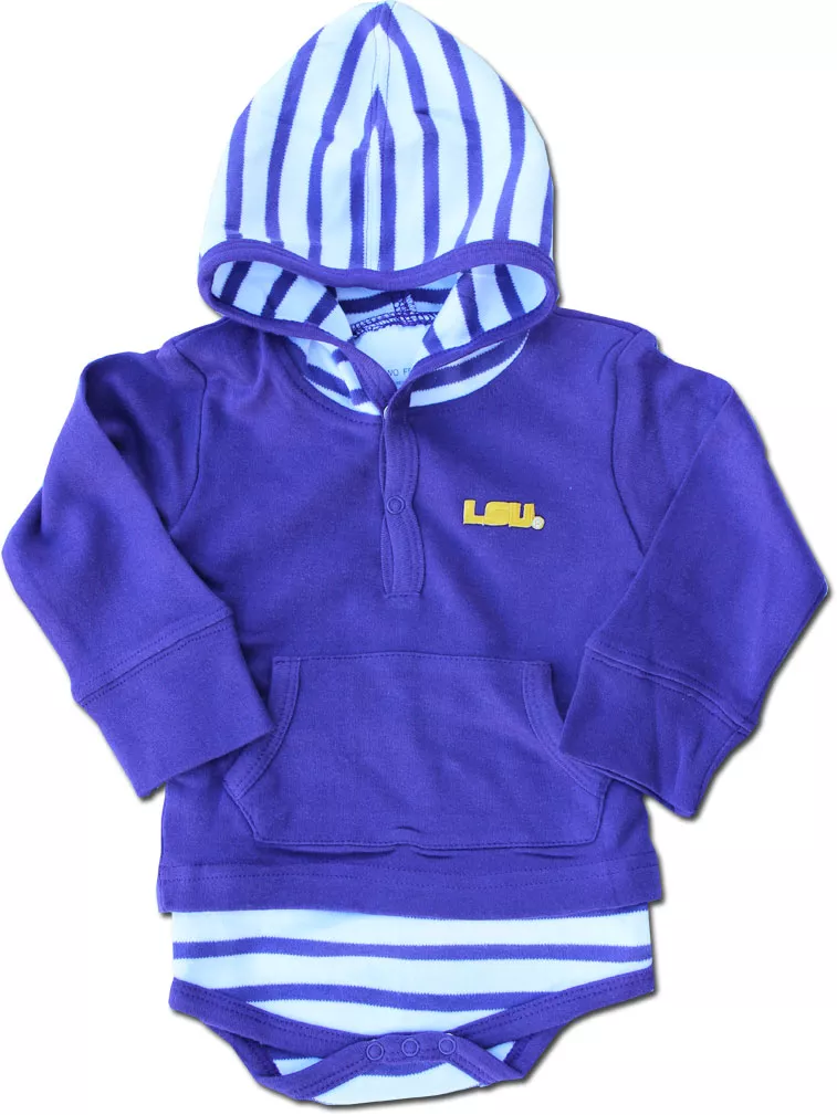 Louisiana State University - Striped Hooded Creeper - 6 Month, Purple