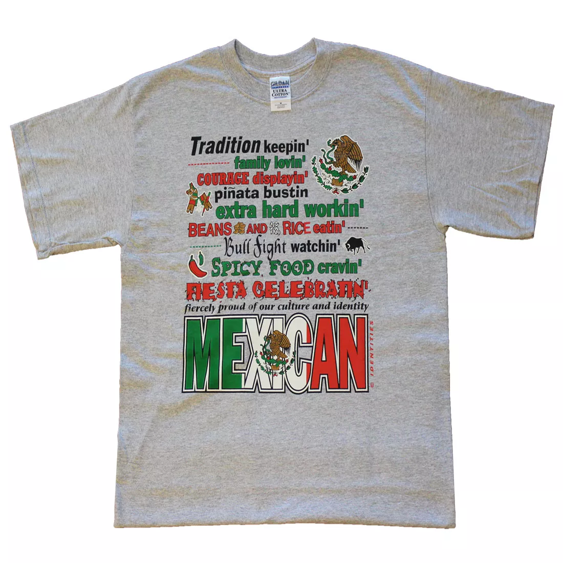 Mexico Smack Talk T-Shirt - S, Gray, Ash