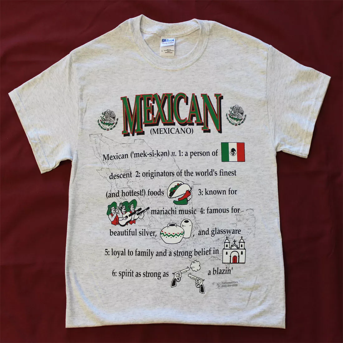 Mexico Definition T-Shirt - S, Gray, Ash