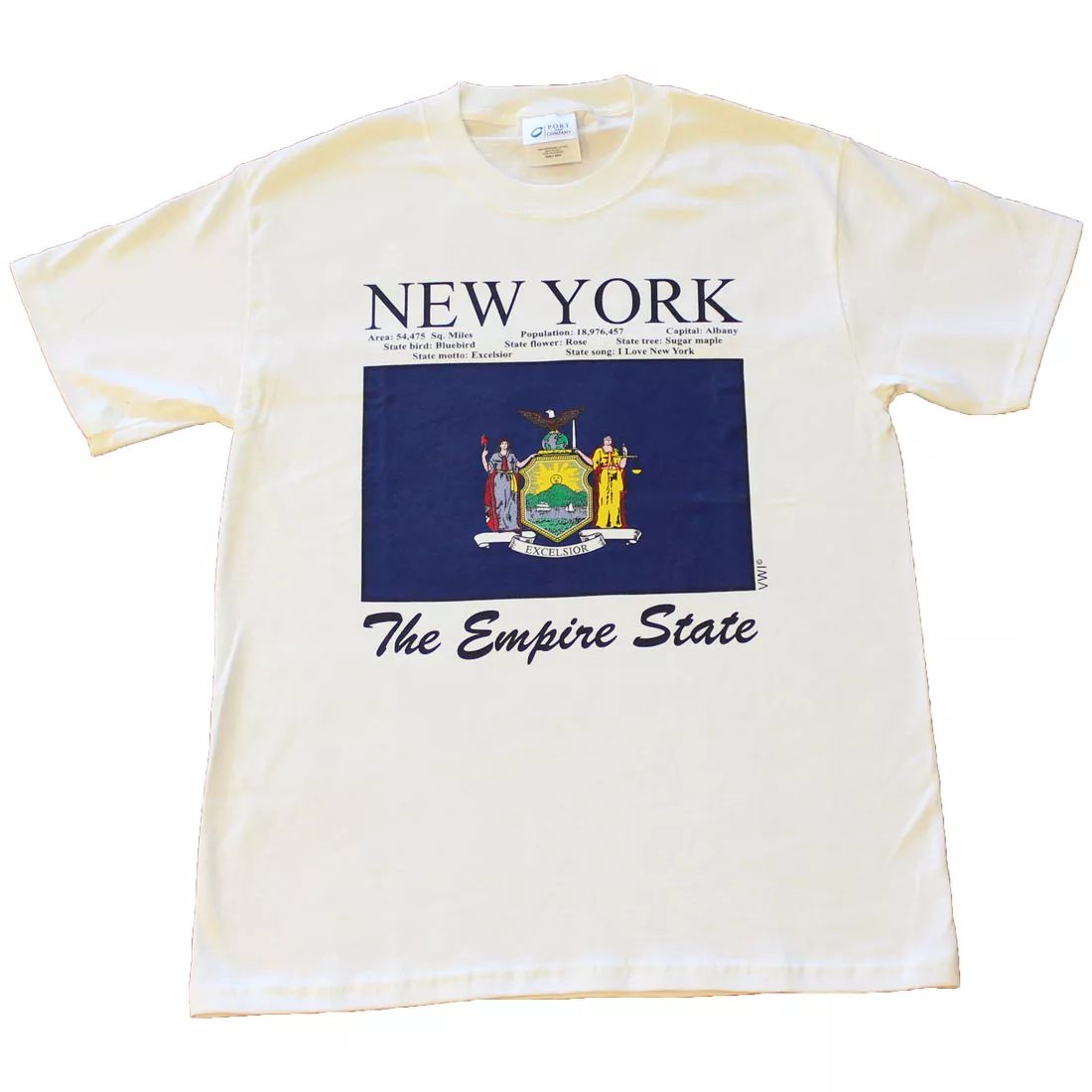 New York State T-Shirt - M, White