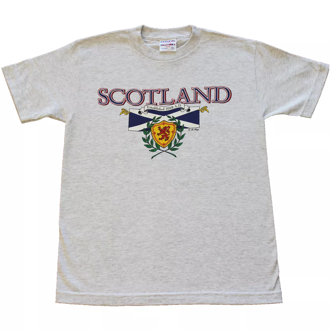 Scotland Legacy T-Shirt - S, Gray, Ash