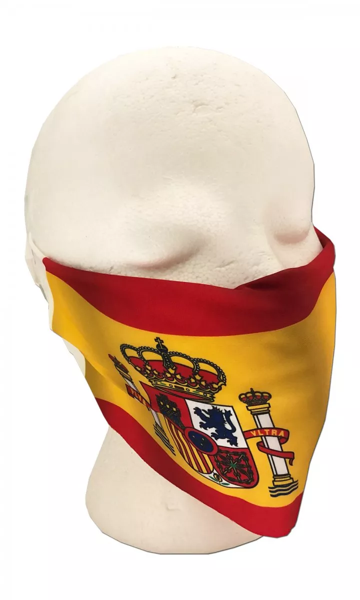Spain Face Mask - One Size Fits All, Red