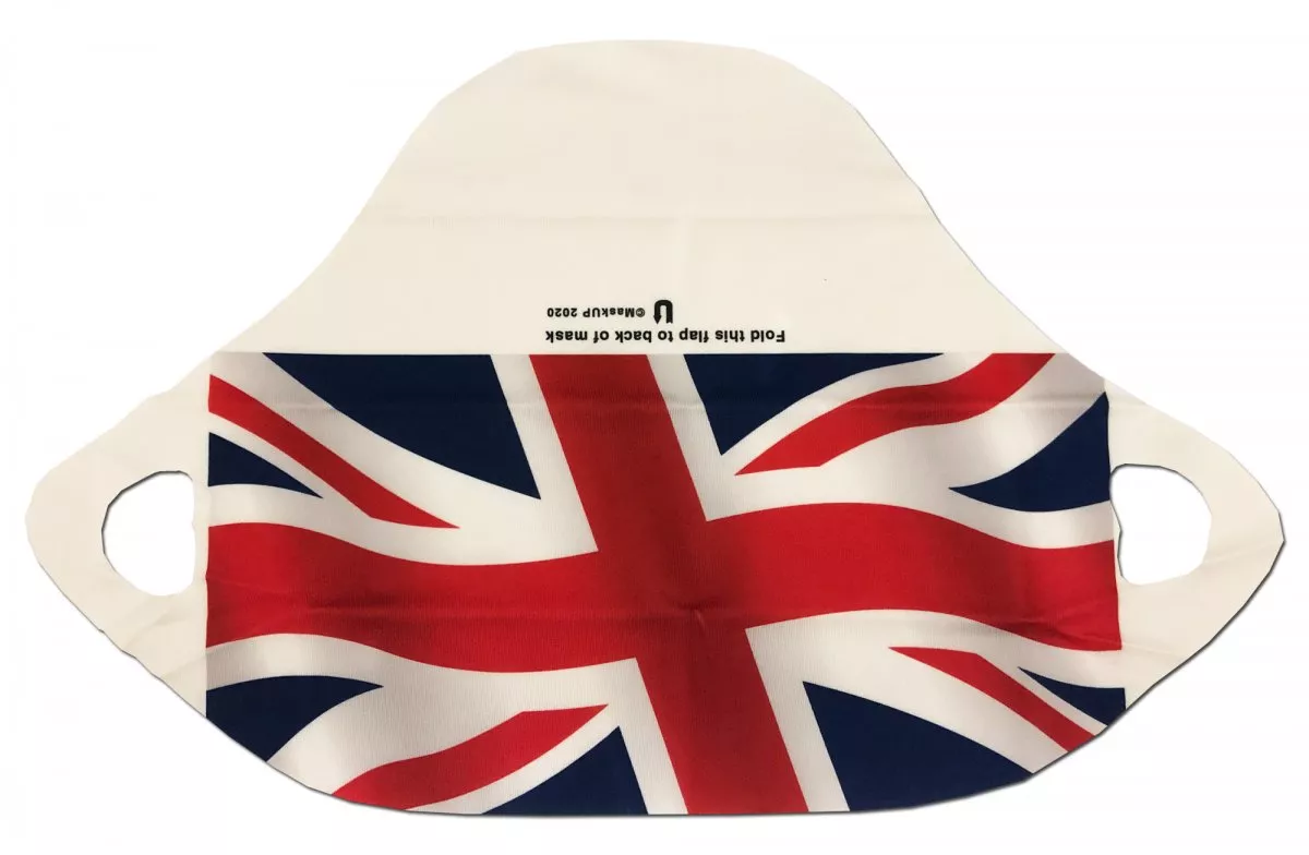 United Kingdom Face Mask - One Size Fits All, Blue