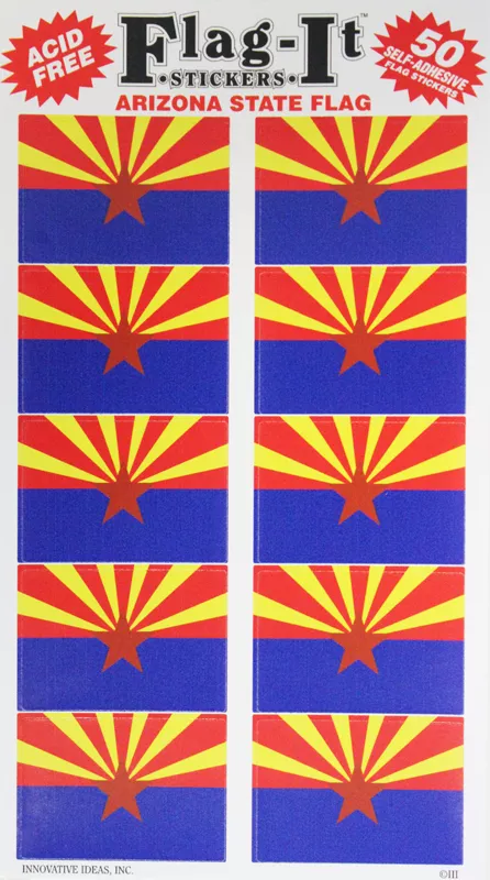Arizona 50 Count Sticker Pack