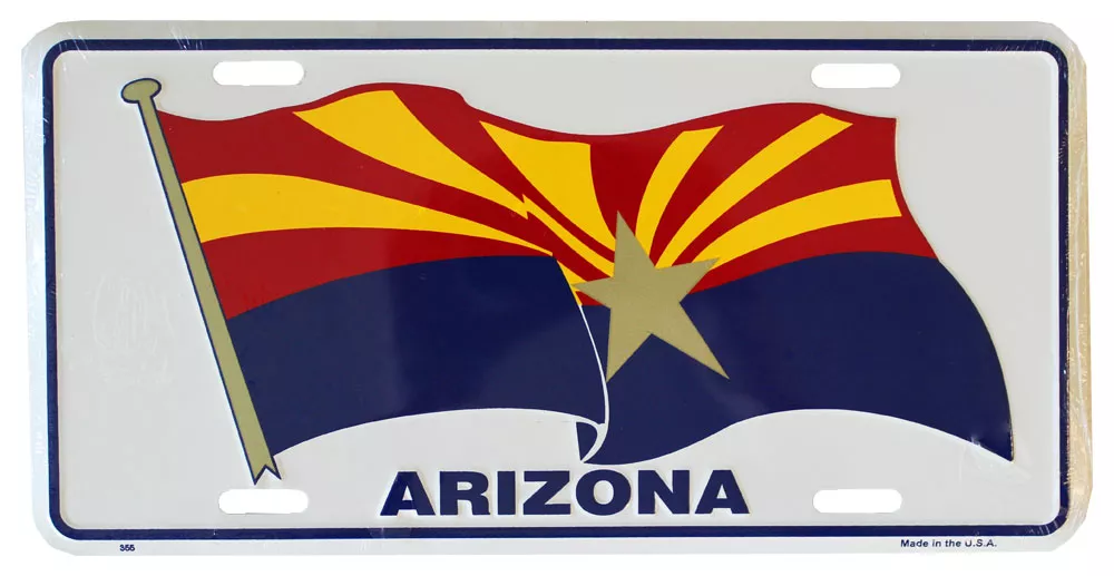 Arizona License Plate (Waving)