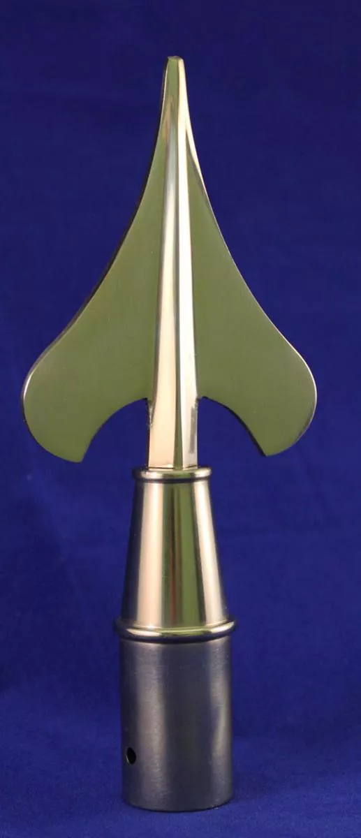 Army Spear - 7" Brass Pole Ornament