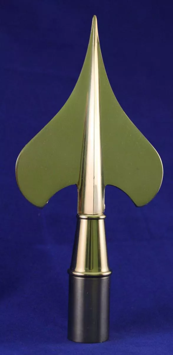 Army Spear - 8.25" Brass Pole Ornament