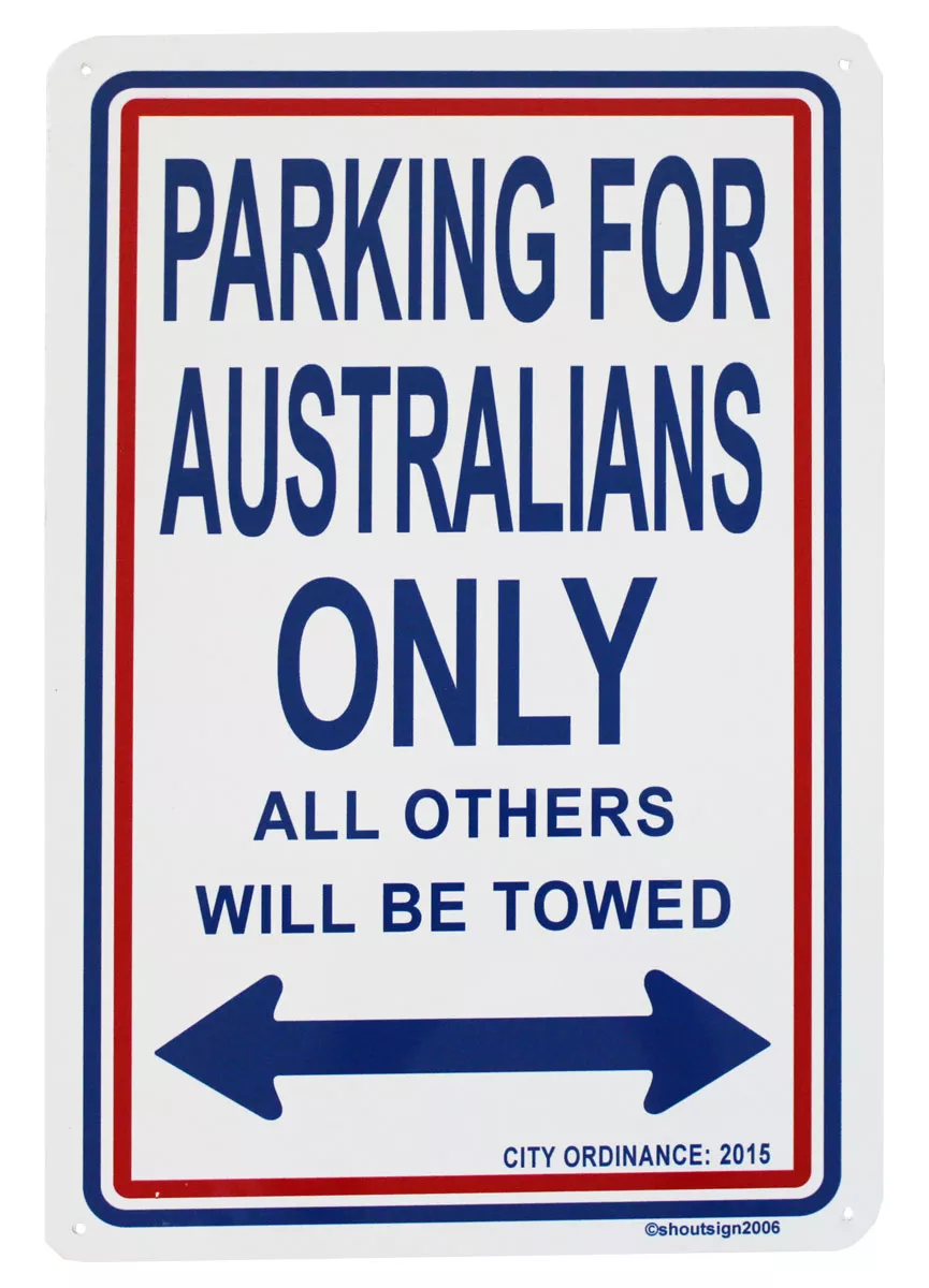 Australia Parking Sign