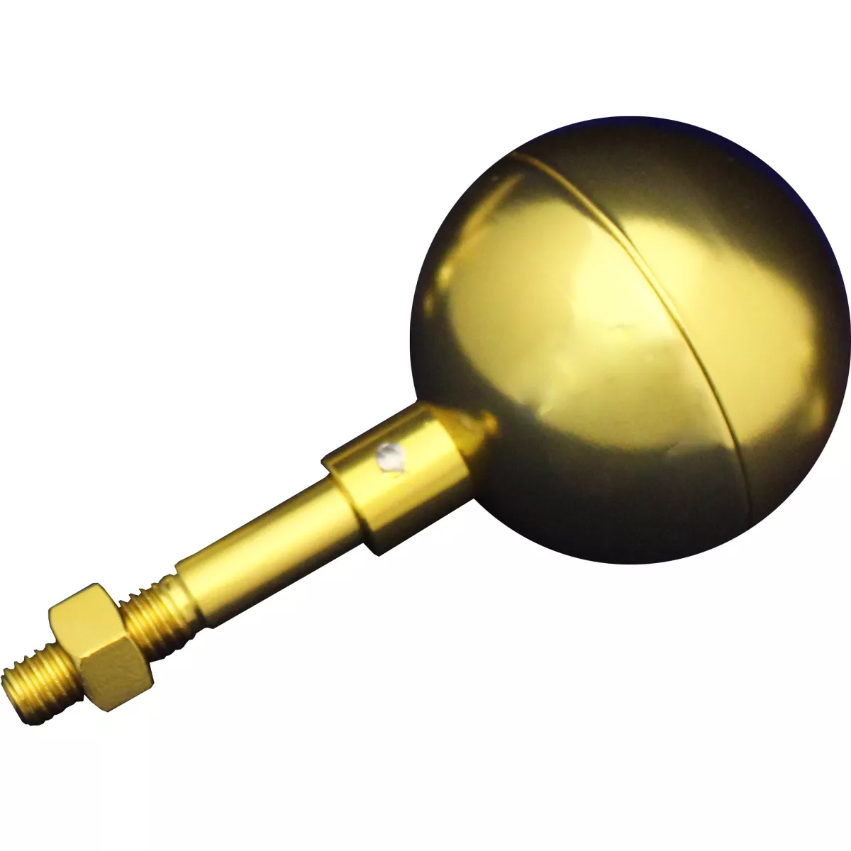 Aluminum Ball Ornament- 3" (Gold)