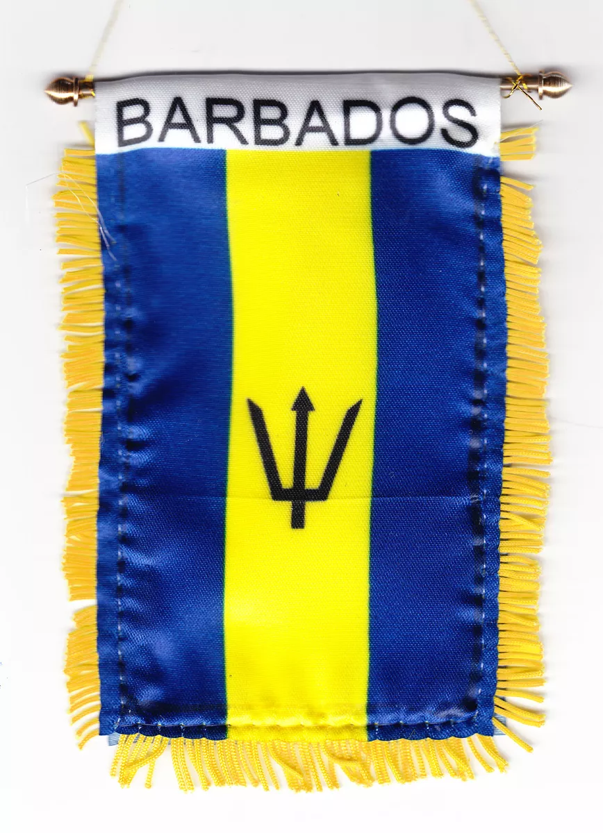 Barbados Window Hanging Flag