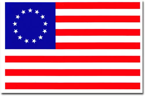 Betsy Ross - 4" x 6" Decal