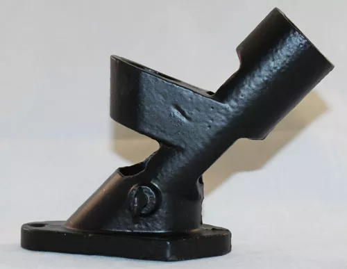 1" Heavy Duty Cast-Iron Bracket (Black)