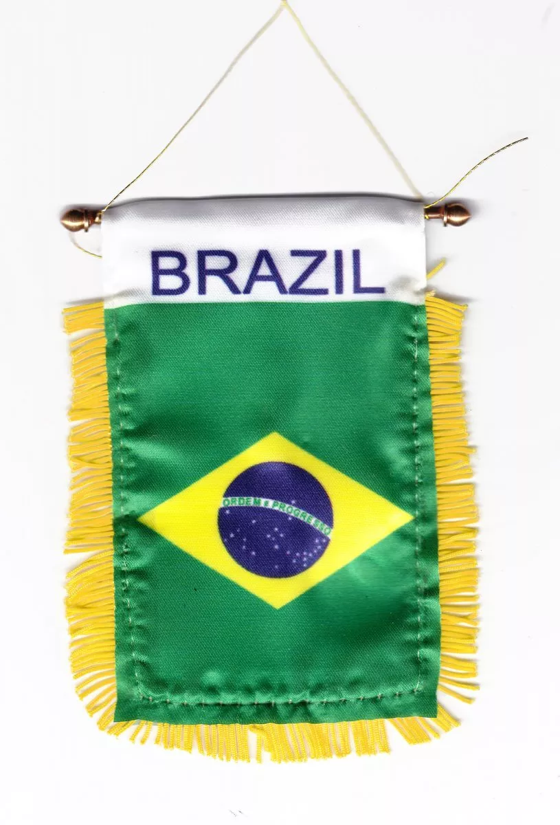 Brazil Window Hanging Flag