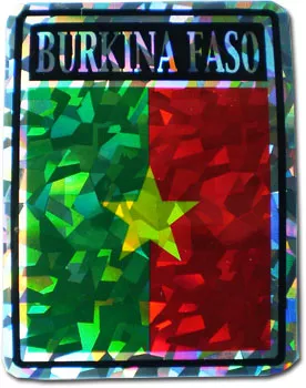 Burkina Faso Reflective Decal