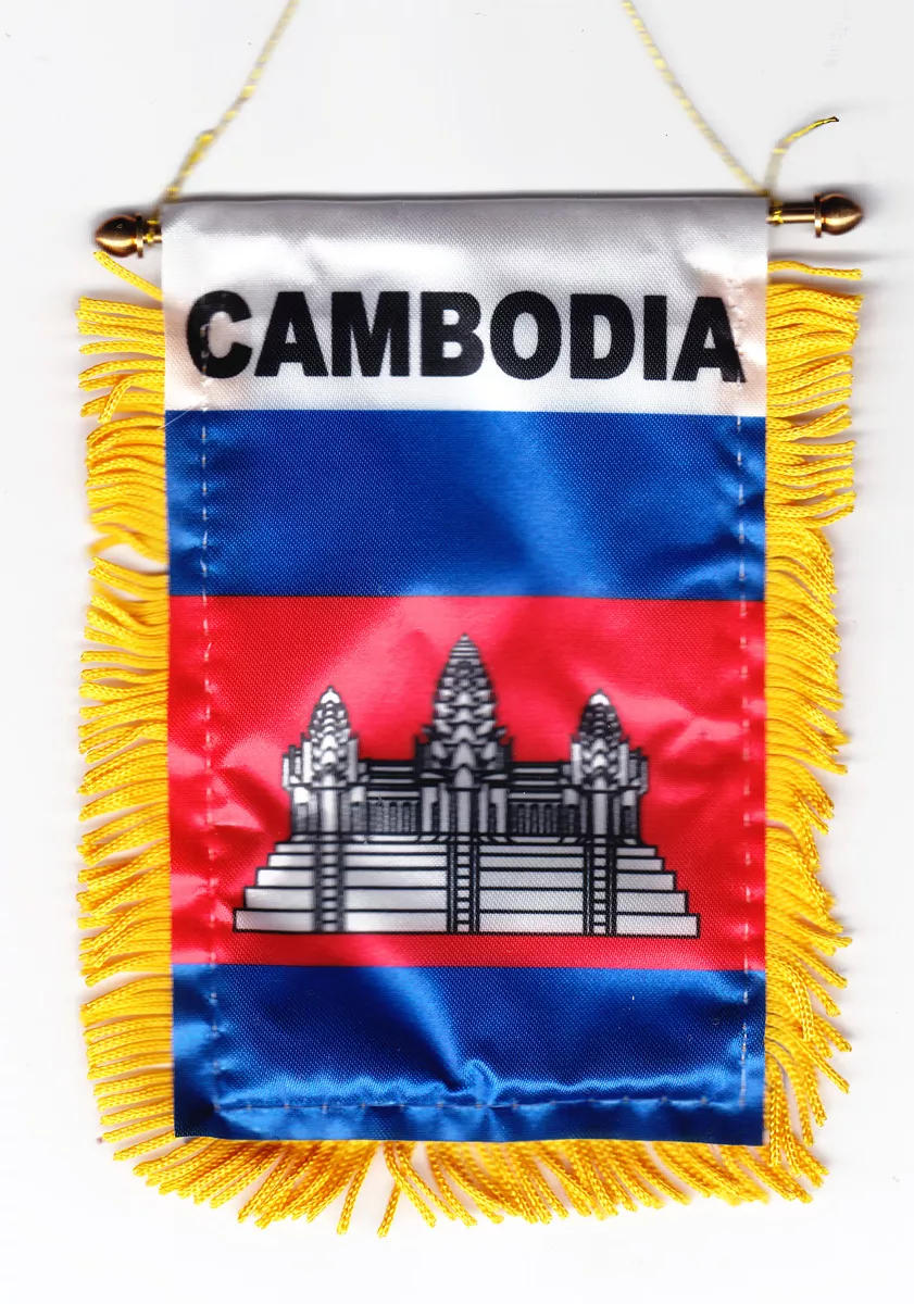 Cambodia Window Hanging Flag