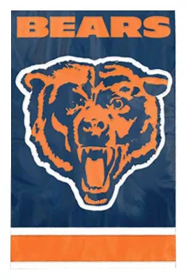 Chicago Bears - 2-sided 28" x 44" NFL Nylon Banner