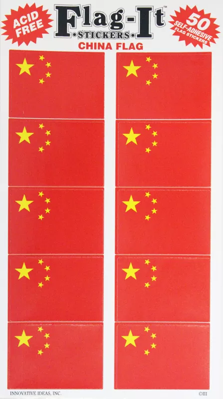 China 50 Count Sticker Pack